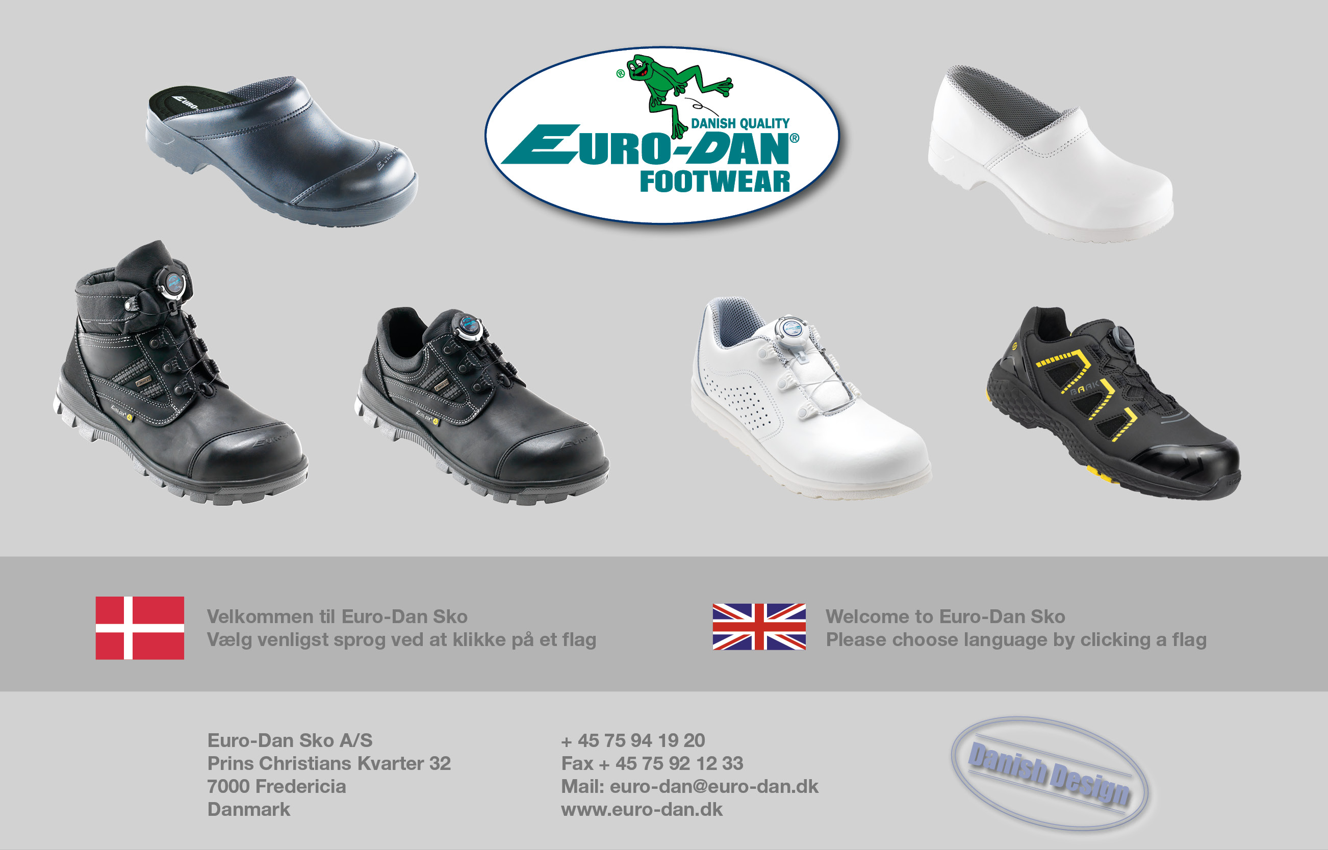 Velkommen til Sko Welcome to Euro-Dan Safety footwear